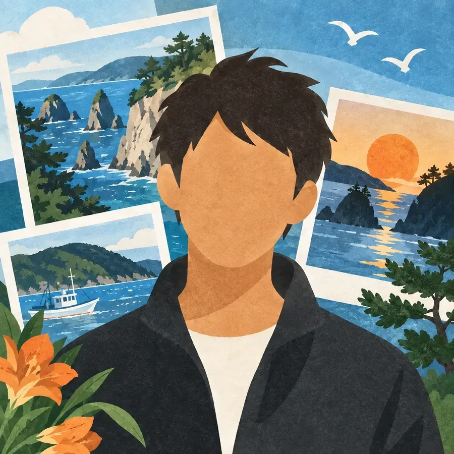 Illustrated portrait of Jay